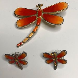 Enamel Dragonfly Set